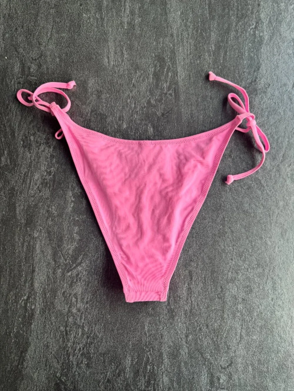 SKIMS Recycled Swim Dippy Tie Bikini Bottom in Light Pink Size Medium